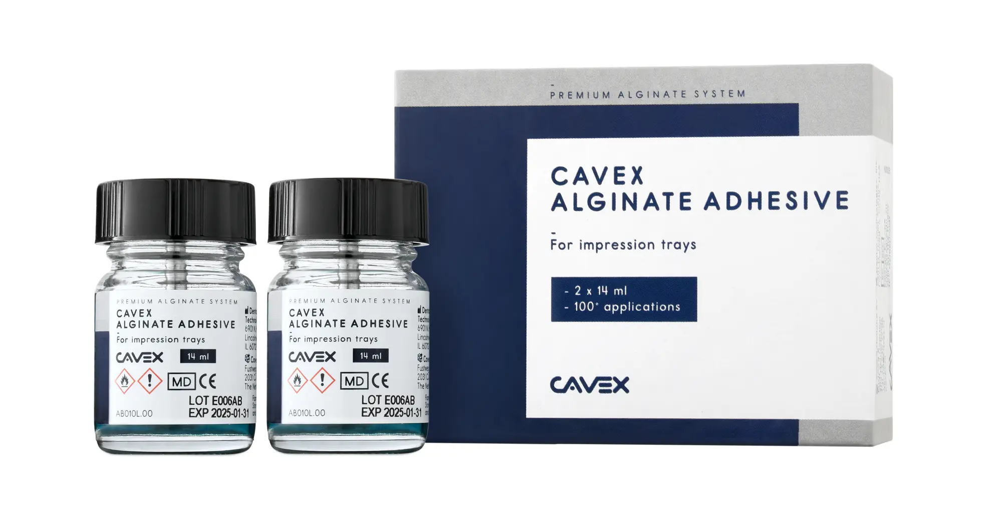 Cavex Alginate Adhesive 2 x 14ml