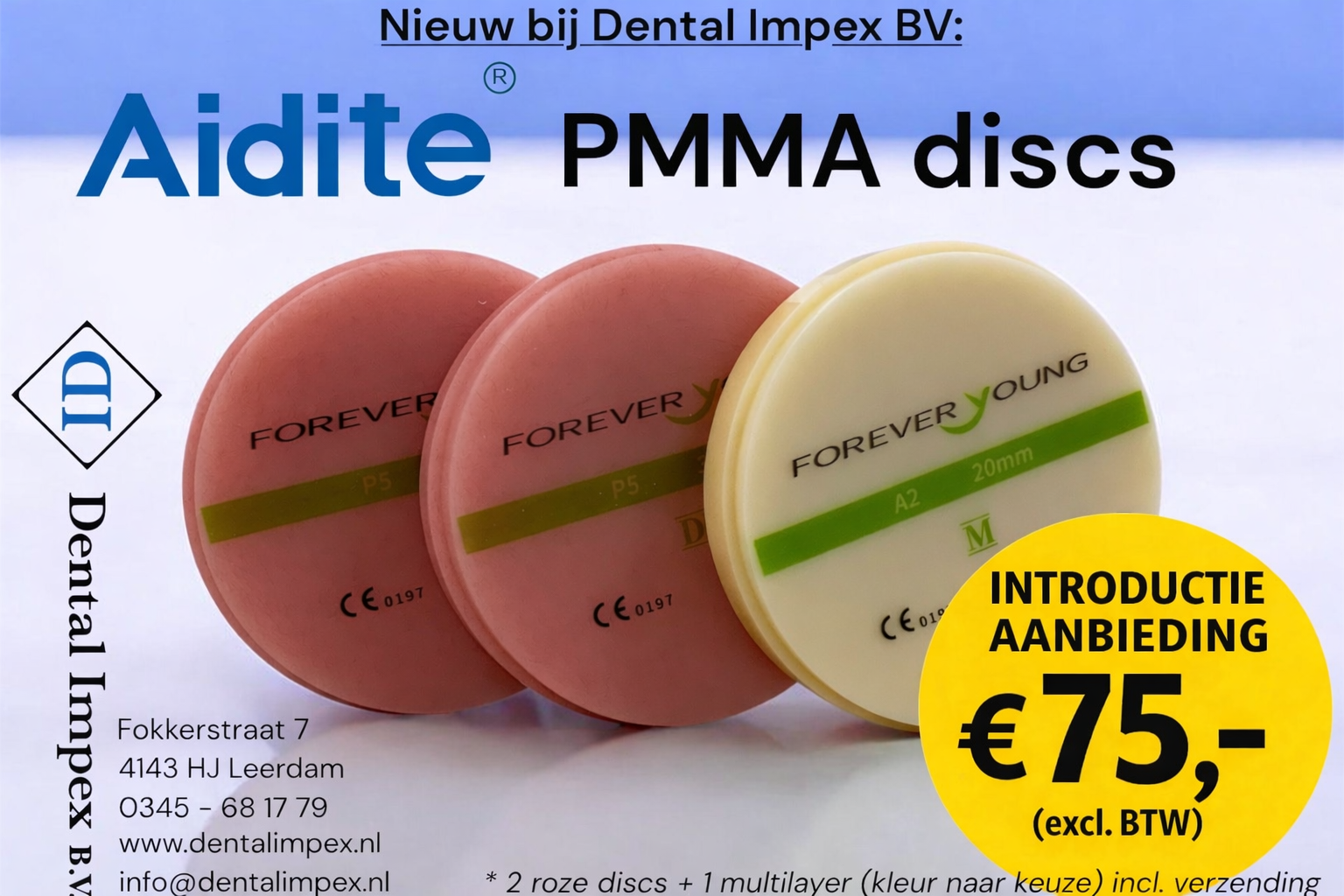 Denture Base PMMA, Pink